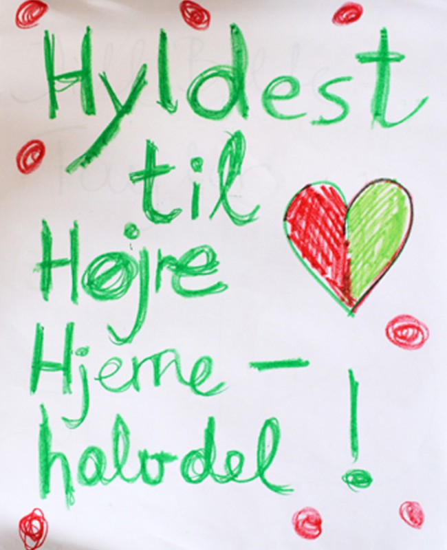 hyldest til højre Højre hjernehalvdel, foredrag