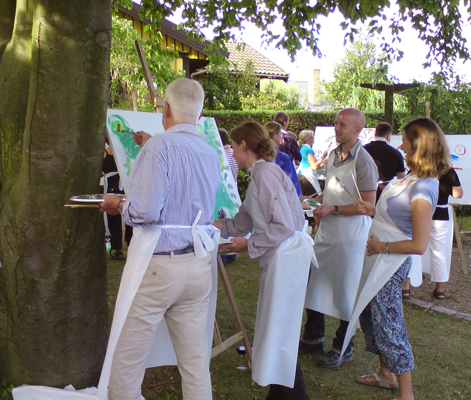 teambuilding, fællesmaleri, gruppeprocesser